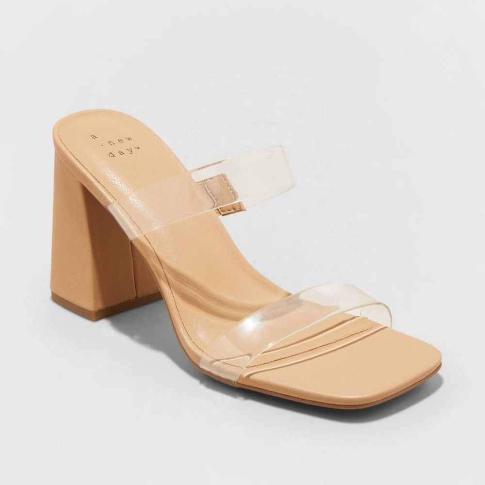 Women's Deanna Mule Heels - A New Day Clear 11